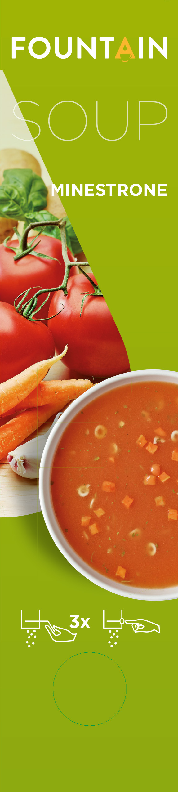 Minestrone , italienische Gemüsesuppe